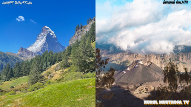 Gunung Matterhorn dan Rinjani