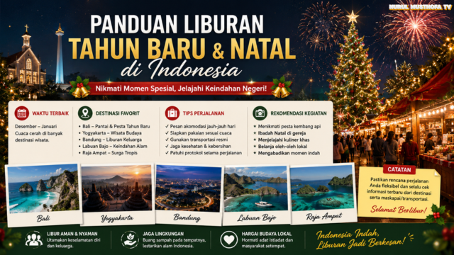 Panduan Liburan Tahun Baru dan Natal di Indonesia