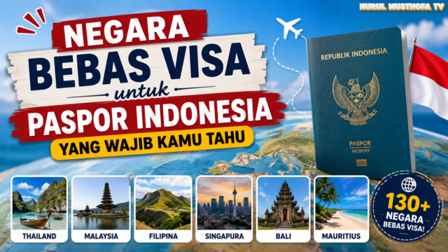 Negara Bebas Visa untuk Paspor Indonesia Yang Wajib Kamu Tahu