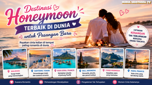 Destinasi Honeymoon Terbaik di Dunia untuk Pasangan Baru