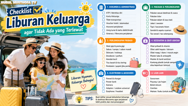 Checklist Liburan Keluarga agar Tidak Ada yang Terlewat